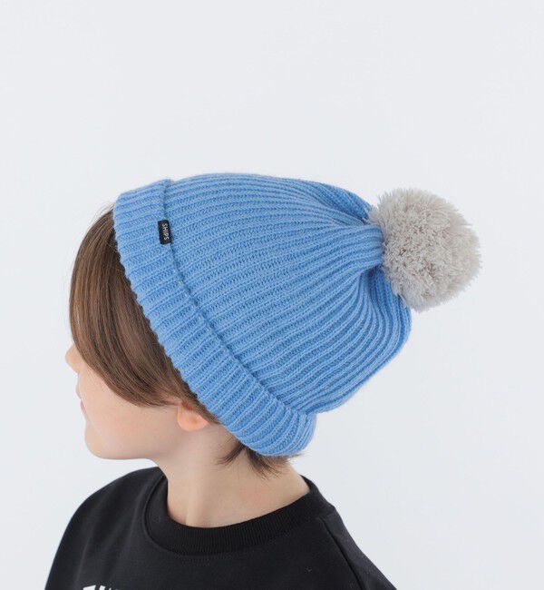 SHIPS KIDS「SHIPS KIDS:ポンポン ニット ワッチ」|ニット帽|