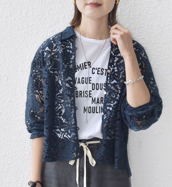 SHIPS for women「〈手洗い可能〉レース シャツ 羽織」|シャツ・ブラウス|