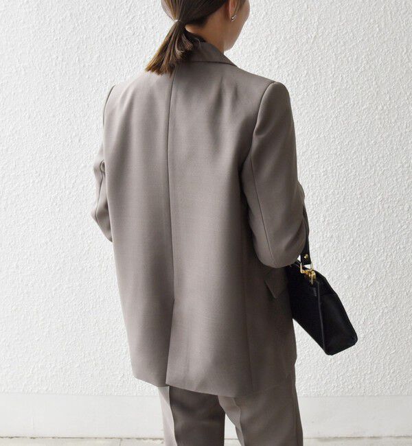 SHIPS any「SHIPS any:〈洗濯機可能〉ダブルクロス セミダブル ジャケット［NAVY BLUE］」|テーラードジャケット|