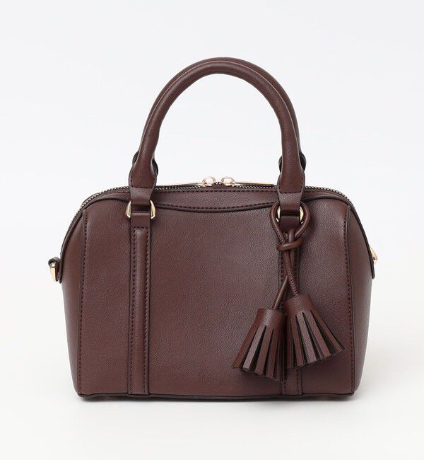 quaranciel「quaranciel: 2way タッセル チャーム ミニ ボストン バッグ」|ショルダー・メッセンジャー|