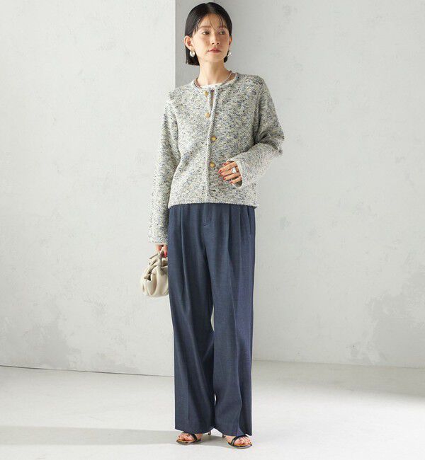 SHIPS for women「〈手洗い可能〉ミックス ヤーン ニット ジャケット」|カーディガン|