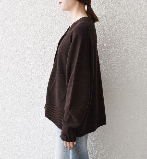 SHIPS any「SHIPS any:〈手洗い可能〉AQUA カシミヤ ミックス Vネック カーディガン」|カーディガン|