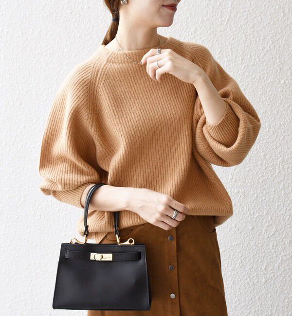 SHIPS any「SHIPS any:〈手洗い可能〉AQUA カシミヤ ミックス ハイネック ニット」|ニット・セーター|