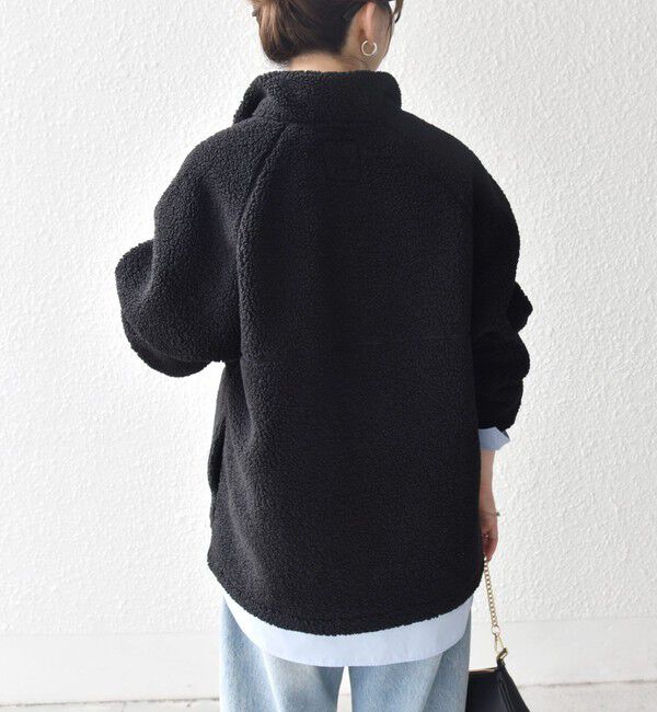 SHIPS any「SHIPS any:〈洗濯機可能〉ボア フリース ハーフジップ プルオーバー」|Tシャツ・カットソー|