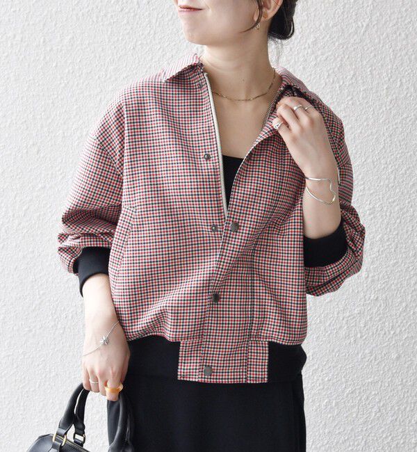 SHIPS any「SHIPS any: ガンクラブ チェック ハンティング ブルゾン」|ブルゾン・スタジャン|