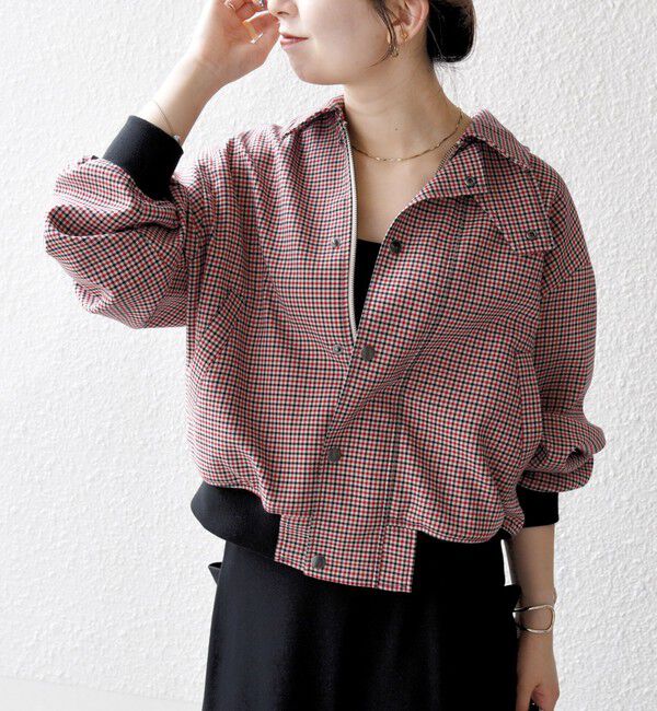 SHIPS any「SHIPS any: ガンクラブ チェック ハンティング ブルゾン」|ブルゾン・スタジャン|