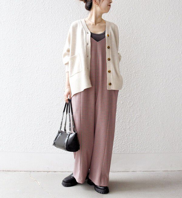 SHIPS any「SHIPS any:〈洗濯機可能〉ガンクラブ チェック サロペット パンツ」|オールインワン|