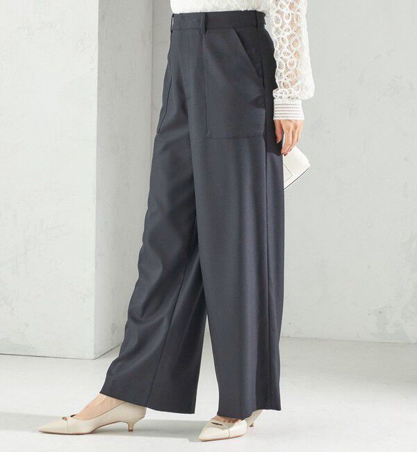 SHIPS for women「〈手洗い可能〉DELEGANT  ストレート パンツ（セットアップ対応）」|その他|