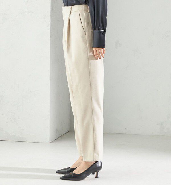 SHIPS for women「〈手洗い可能〉DELEGANT テーパード パンツ（セットアップ対応）」|スラックス|