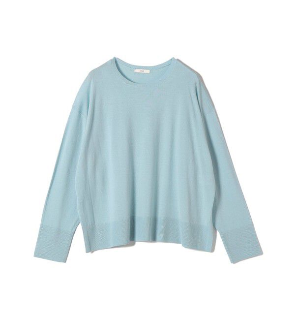SHIPS for women「〈手洗い可能〉14G ウォッシャブル クルーネック ニット プルオーバー」|ニット・セーター|
