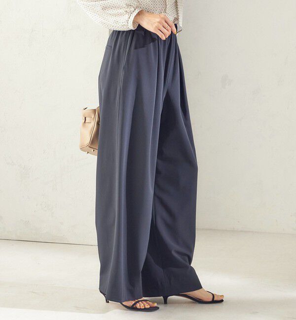 SHIPS for women「〈洗濯機可能〉ストレッチ ツイル イージー タック パンツ」|その他|