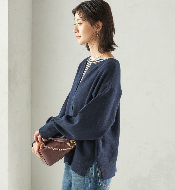 SHIPS for women「〈手洗い可能〉ウール カシミヤ 2WAY プルオーバー」|ニット・セーター|