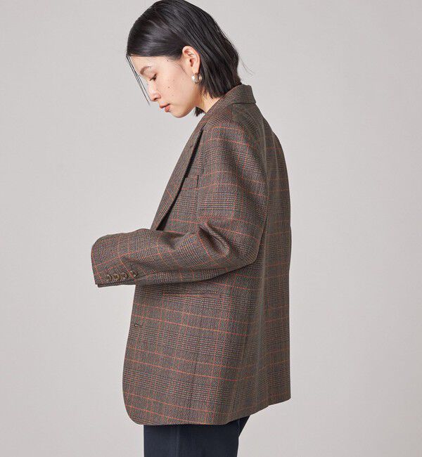 SHIPS for women「SHIPS NINE CASE: チェック テーラード ジャケット」|テーラードジャケット|