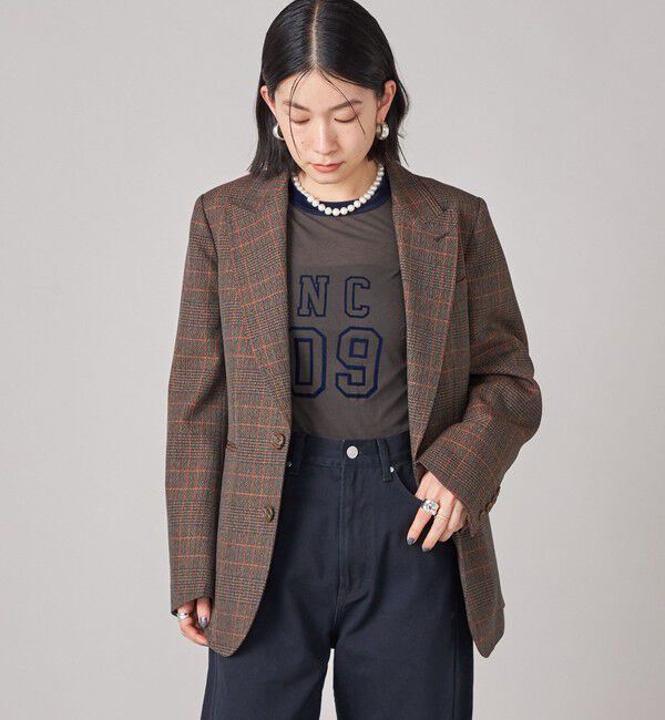 SHIPS for women「SHIPS NINE CASE: チェック テーラード ジャケット」|テーラードジャケット|