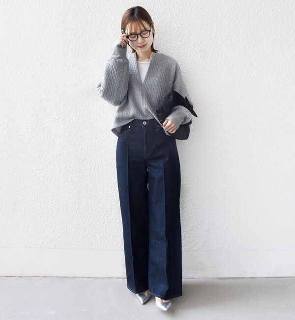 SHIPS for women「〈手洗い可能〉ケーブル ジャージー スキッパー プルオーバー」|Tシャツ・カットソー|