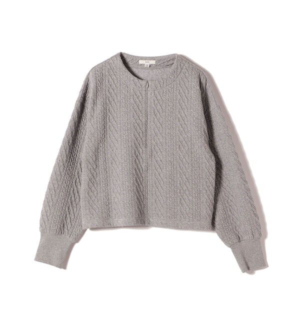 SHIPS for women「〈手洗い可能〉ケーブル ジャージー スキッパー プルオーバー」|Tシャツ・カットソー|