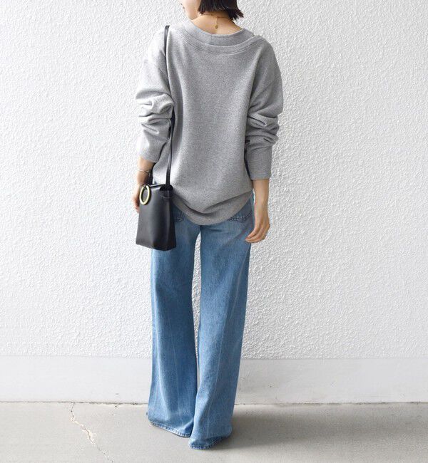 SHIPS for women「〈手洗い可能〉レイヤード デザイン ラメ メランジ 裏毛 プルオーバー」|スウェット・ジャージ|