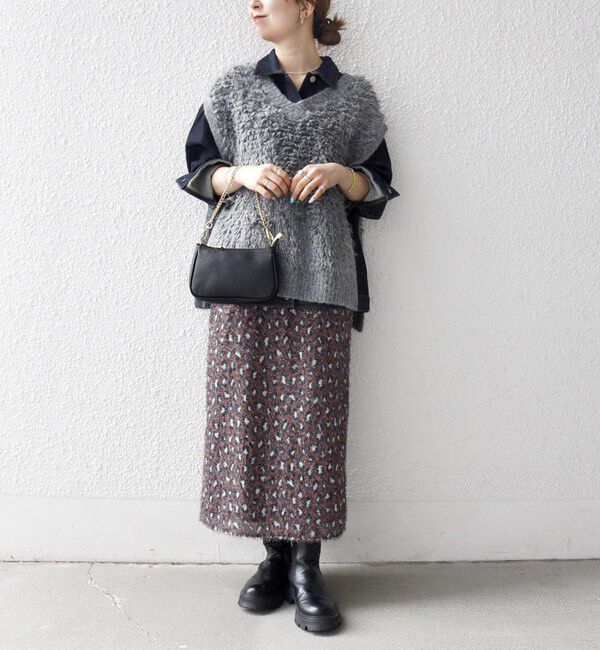 SHIPS any「SHIPS any: ループ ニット Vネック ベスト」|ベスト・ジレ|