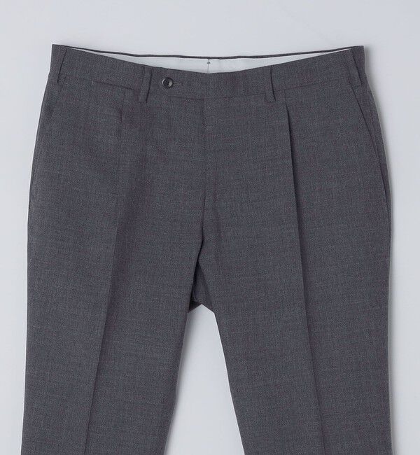 SHIPS「GERMANO: メランジ 1プリーツ スラックス」|スラックス|