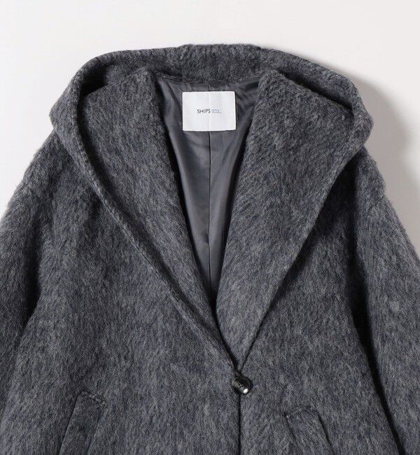 SHIPS any「SHIPS any: シャギー フーディー ガウン コート」|その他|
