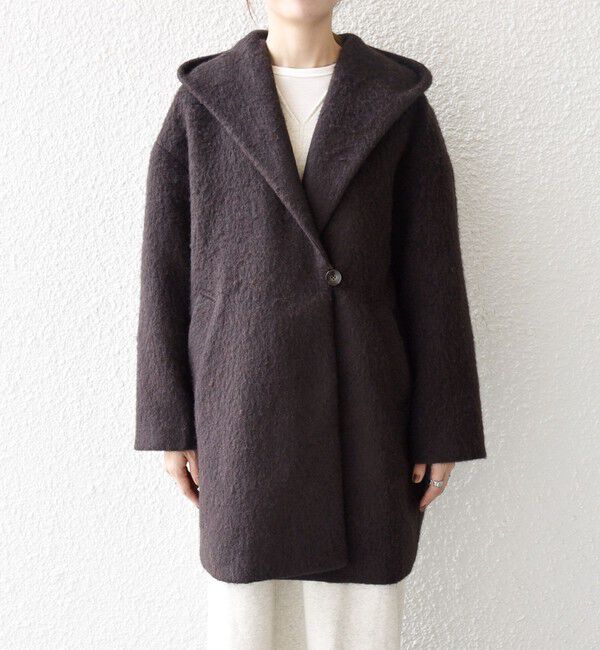 SHIPS any「SHIPS any: シャギー フーディー ガウン コート」|その他|