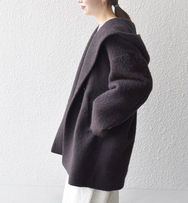 SHIPS any「SHIPS any: シャギー フーディー ガウン コート」|その他|