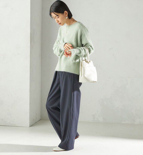 SHIPS for women「〈手洗い可能〉フォックス クルーネック ニット プルオーバー」|ニット・セーター|