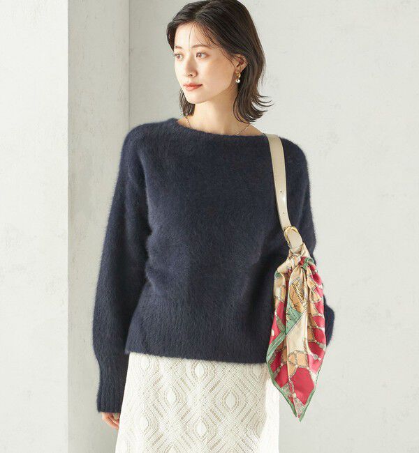 SHIPS for women「〈手洗い可能〉フォックス クルーネック ニット プルオーバー」|ニット・セーター|