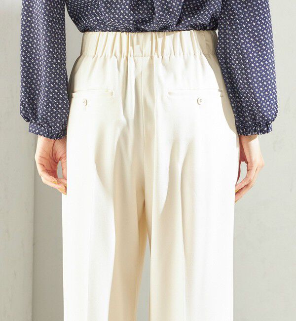SHIPS for women「〈手洗い可能〉メルティ ウォーム タック ワイド パンツ」|その他|