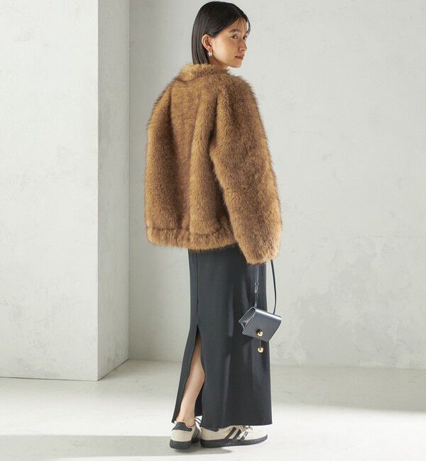 SHIPS for women「フェイク ファー コクーン ブルゾン」|その他|