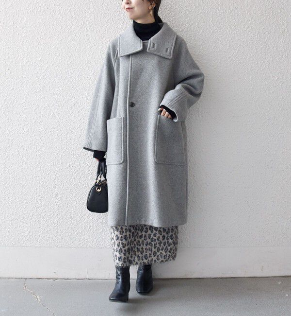 SHIPS any「SHIPS any: PURE WOOL スタンド ＆ ビッグカラー コート」|その他|