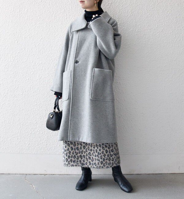 SHIPS any「SHIPS any: PURE WOOL スタンド ＆ ビッグカラー コート」|その他|