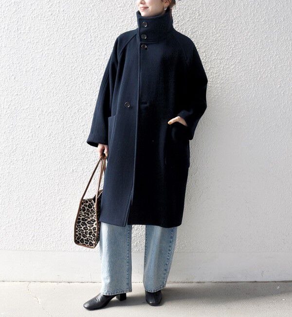 SHIPS any「SHIPS any: PURE WOOL スタンド ＆ ビッグカラー コート」|その他|