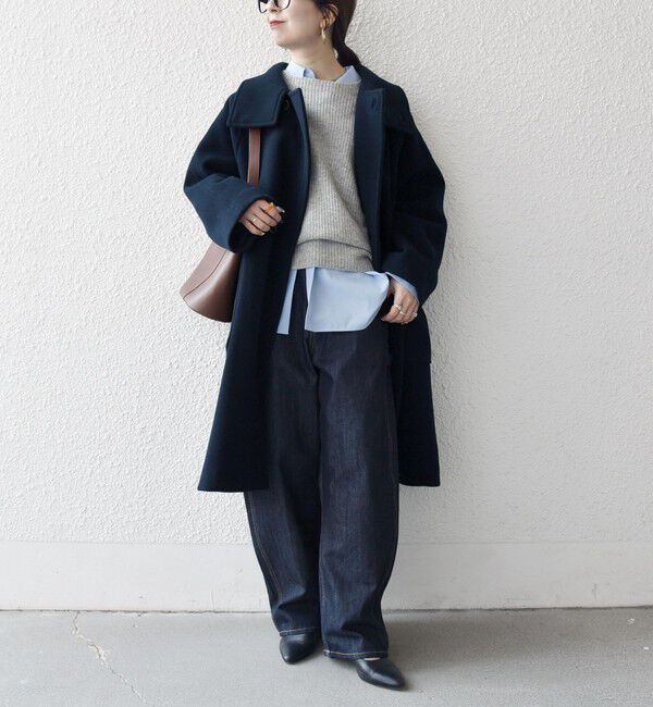 SHIPS any「SHIPS any: PURE WOOL スタンド ＆ ビッグカラー コート」|その他|