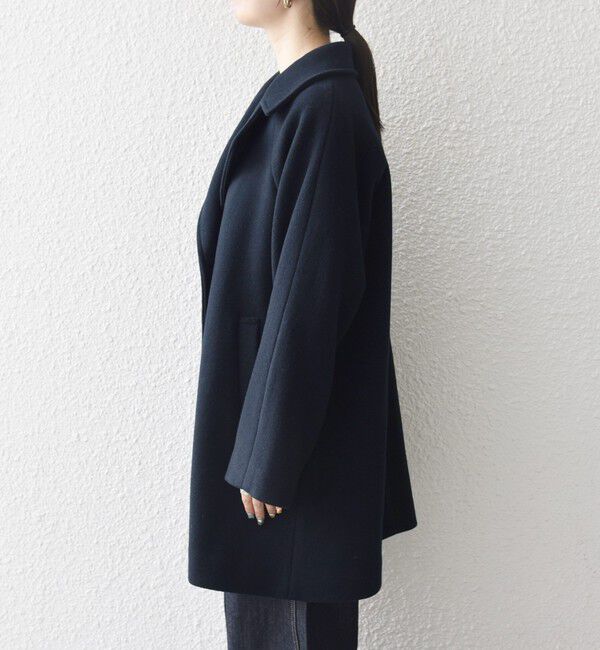 SHIPS any「【WEB限定】SHIPS any: PURE WOOL スタンド & テーラード ハーフ コート」|その他|