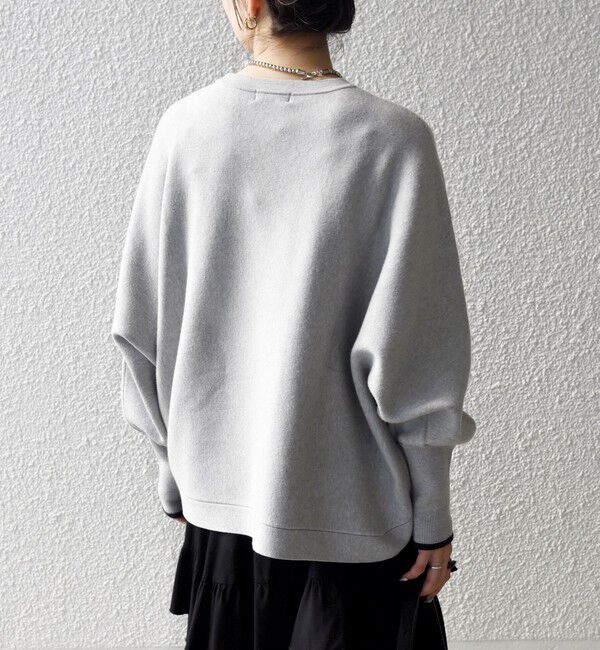 SHIPS any「SHIPS any:〈手洗い可能〉ダブルフェイス ボリュームスリーブ ニット プルオーバー」|ニット・セーター|