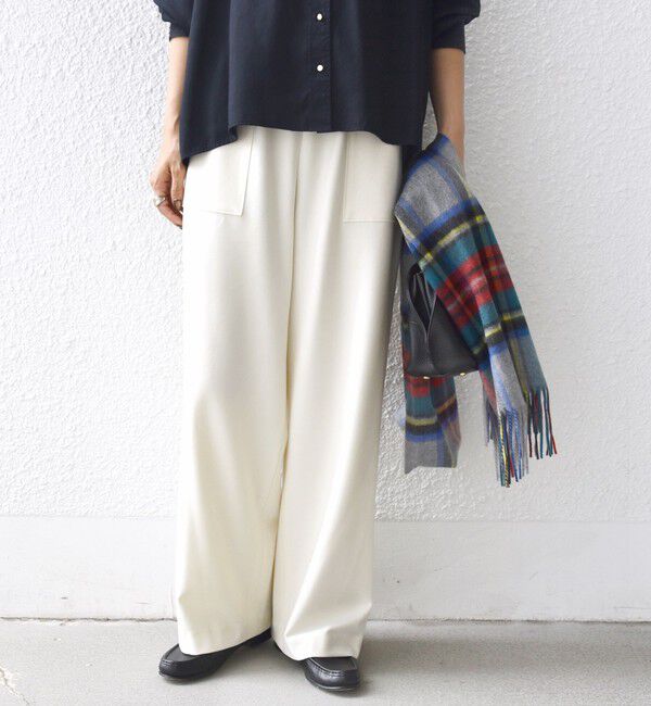 SHIPS for women「〈手洗い可能〉両面起毛 ポケット デザイン ドロスト パンツ」|その他|