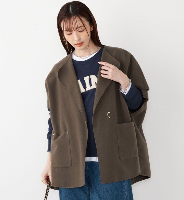 SHIPS Colors 「SHIPS Colors:ダブルフェイス ウールライク オーバー ジレ」|ダウンベスト・ベスト|