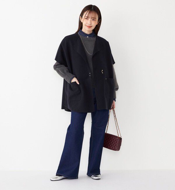 SHIPS Colors 「SHIPS Colors:ダブルフェイス ウールライク オーバー ジレ」|ダウンベスト・ベスト|