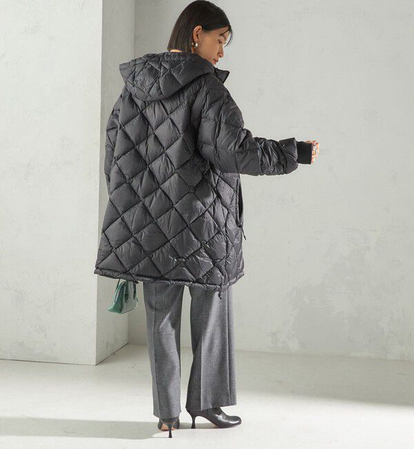 SHIPS for women「【SHIPS別注】Wai+ &times; TAION:〈手洗い可能〉ミディ ダウン コート」|ダウン|