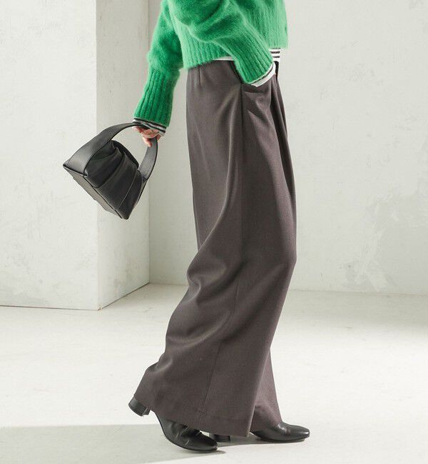SHIPS for women「〈洗濯機可能〉ウールライク ポケット デザイン ワイド パンツ」|その他|