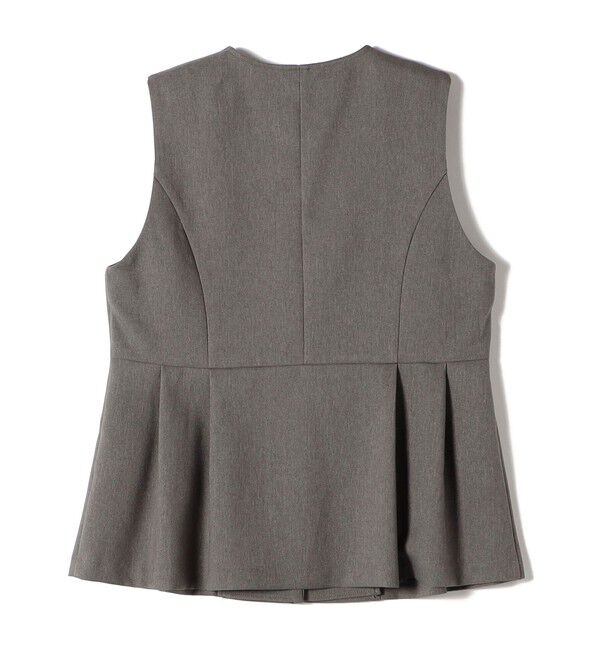 SHIPS Colors 「SHIPS Colors:〈手洗い可能〉ウールライク ペプラムベスト 2（セットアップ対応可能）◇」|ベスト・ジレ|