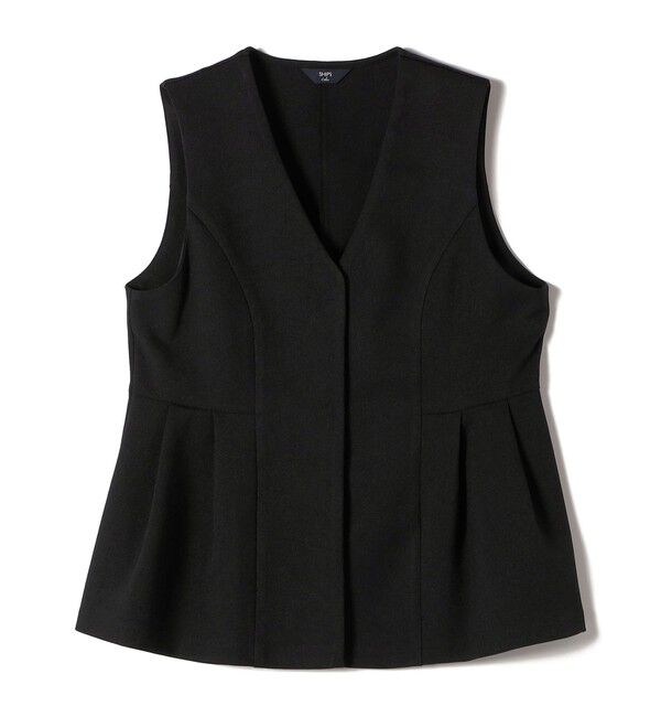 SHIPS Colors 「SHIPS Colors:〈手洗い可能〉ウールライク ペプラムベスト 2（セットアップ対応可能）◇」|ベスト・ジレ|
