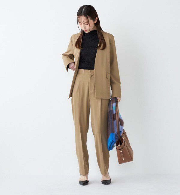 SHIPS Colors 「SHIPS Colors:〈手洗い可能〉2WAY ストレッチ Vカラー ジャケット（セットアップ対応可能）◇」|ノーカラージャケット|