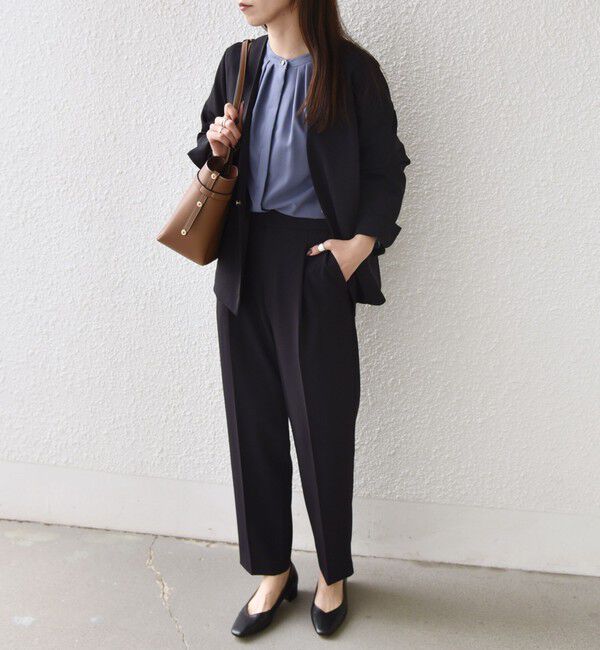 SHIPS Colors 「SHIPS Colors:〈手洗い可能〉2WAY ストレッチ Vカラー ジャケット（セットアップ対応可能）◇」|ノーカラージャケット|