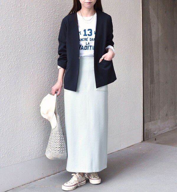 SHIPS Colors 「SHIPS Colors:〈手洗い可能〉2WAY ストレッチ Vカラー ジャケット（セットアップ対応可能）◇」|ノーカラージャケット|