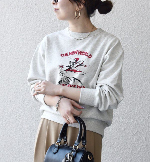 SHIPS any「【SHIPS any別注】THE KNiTS:〈洗濯機可能〉ロゴ プリント スウェット 26SS」|スウェット・ジャージ|