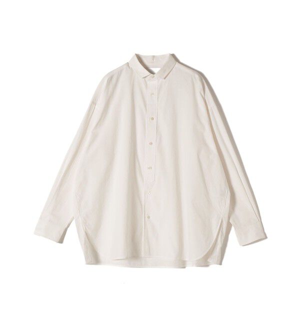 SHIPS for women「TICCA:〈手洗い可能〉スクエア ビック シャツ uni」|シャツ・ブラウス|ホワイト