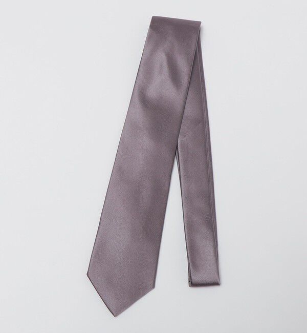 SHIPS Colors 「SHIPS Colors:シルク サテン ソリッド ネクタイ」|ネクタイ・蝶ネクタイ|チャコールグレー