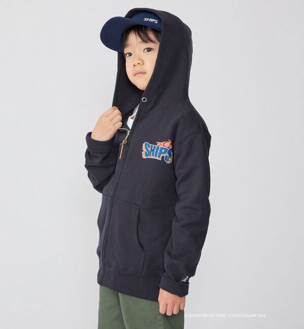 SHIPS KIDS「DQVIIR &times; SHIPS:110～150cm ロゴ ZIP フーディー〈KIDS〉」|パーカー|